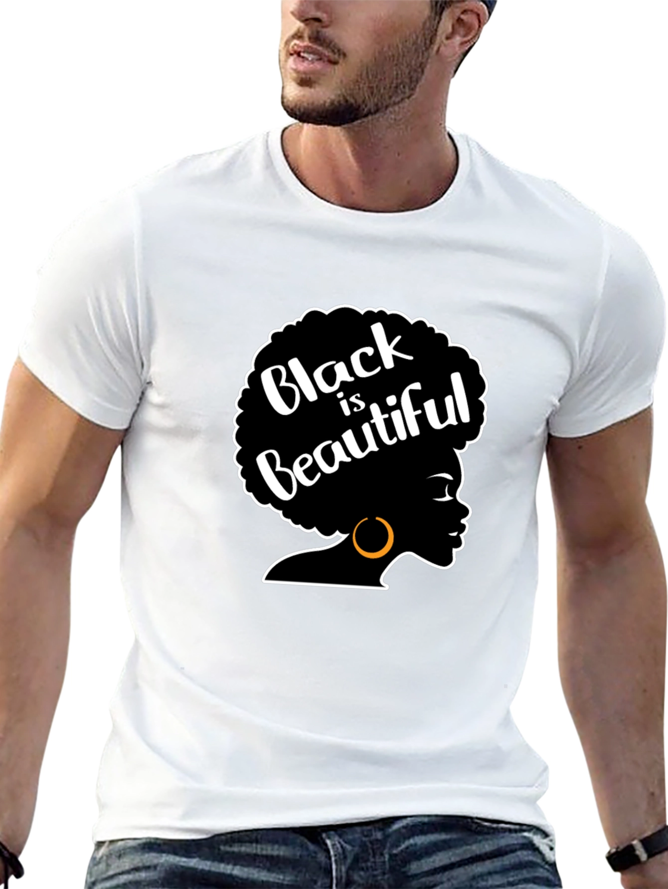 Black Is Beautiful Afro Graphic T-Shirt