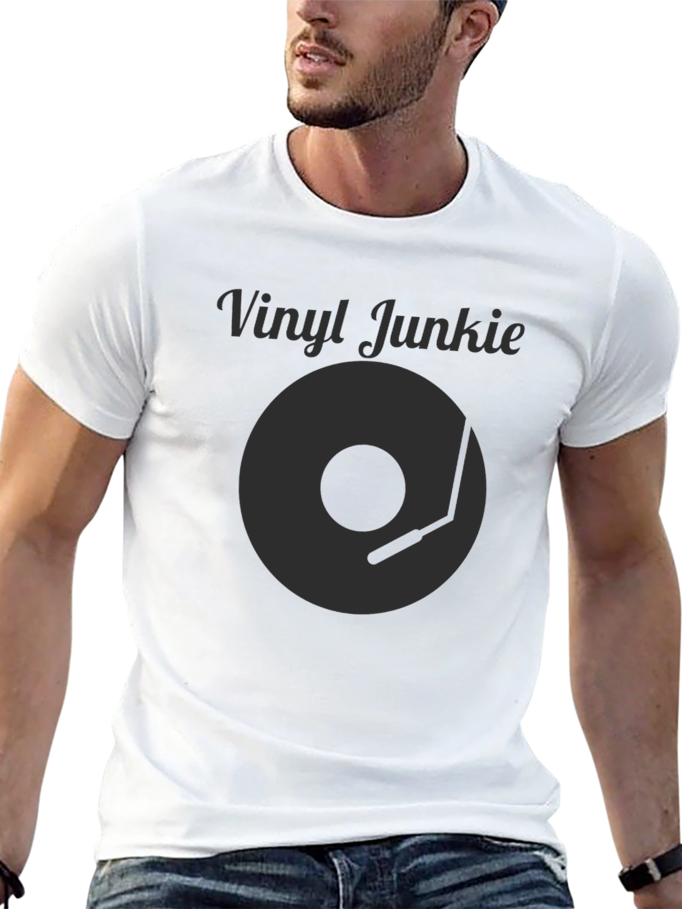 Vinyl Junkie Black T-Shirt