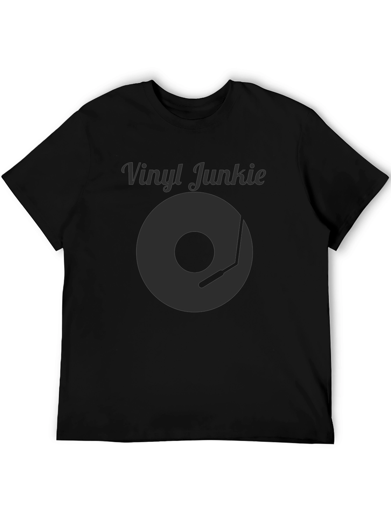 Vinyl Junkie Black T-Shirt