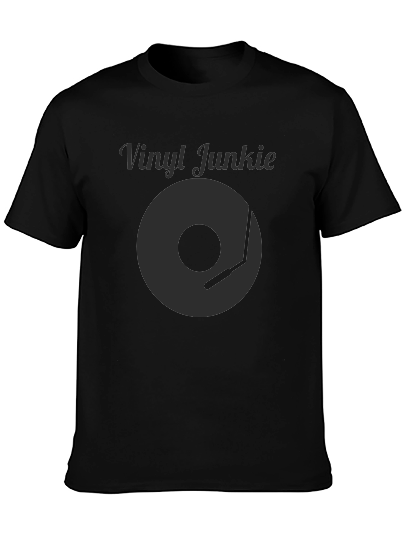 Vinyl Junkie Black T-Shirt