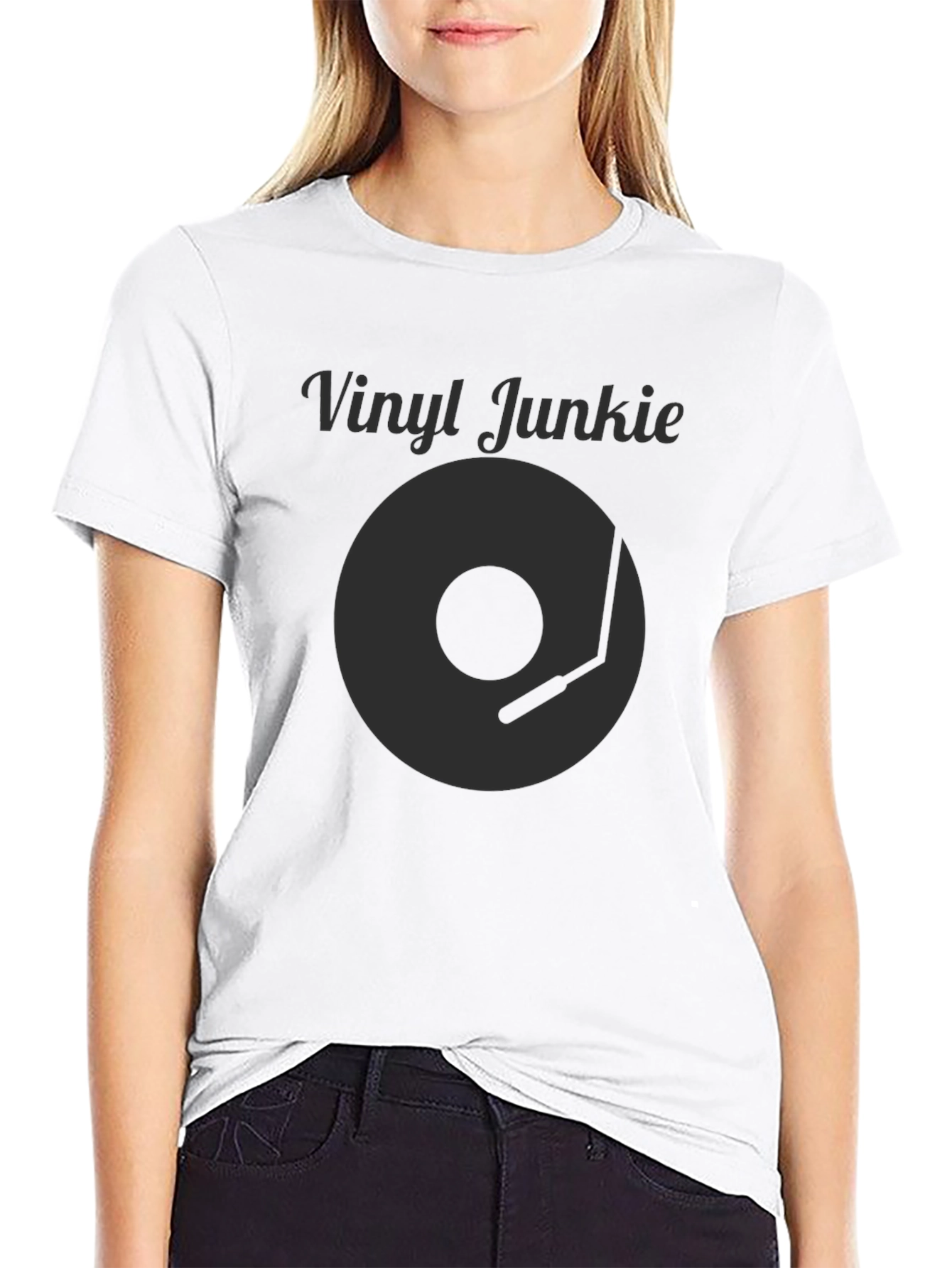 Vinyl Junkie Black T-Shirt