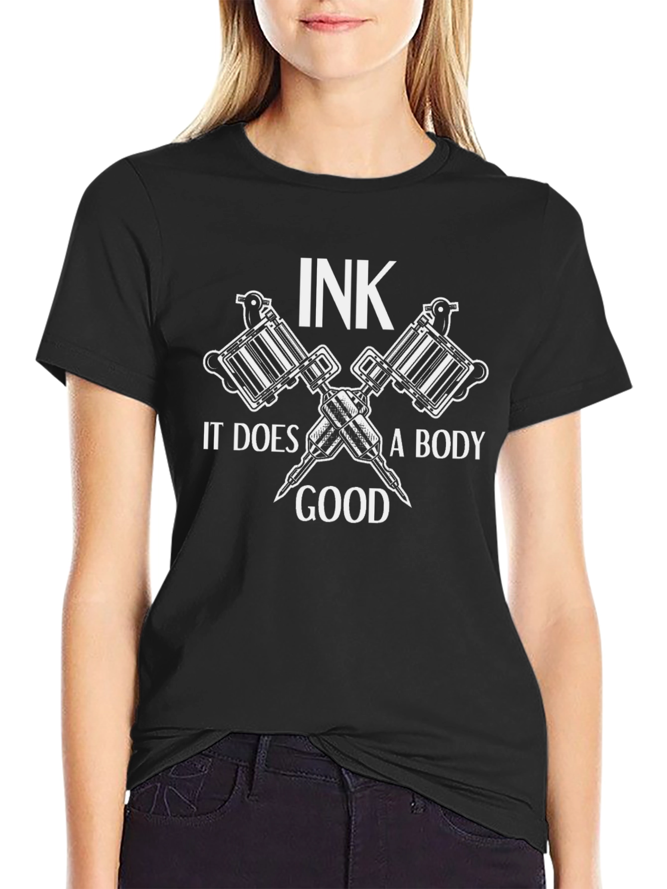 Ink It Does A Body Good Black T-Shirt