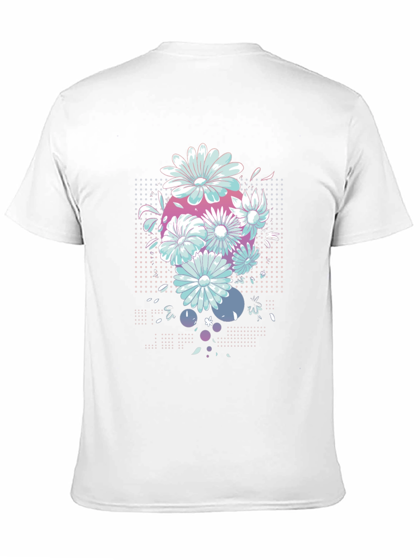 Floral Graphic Tee - Retro Style