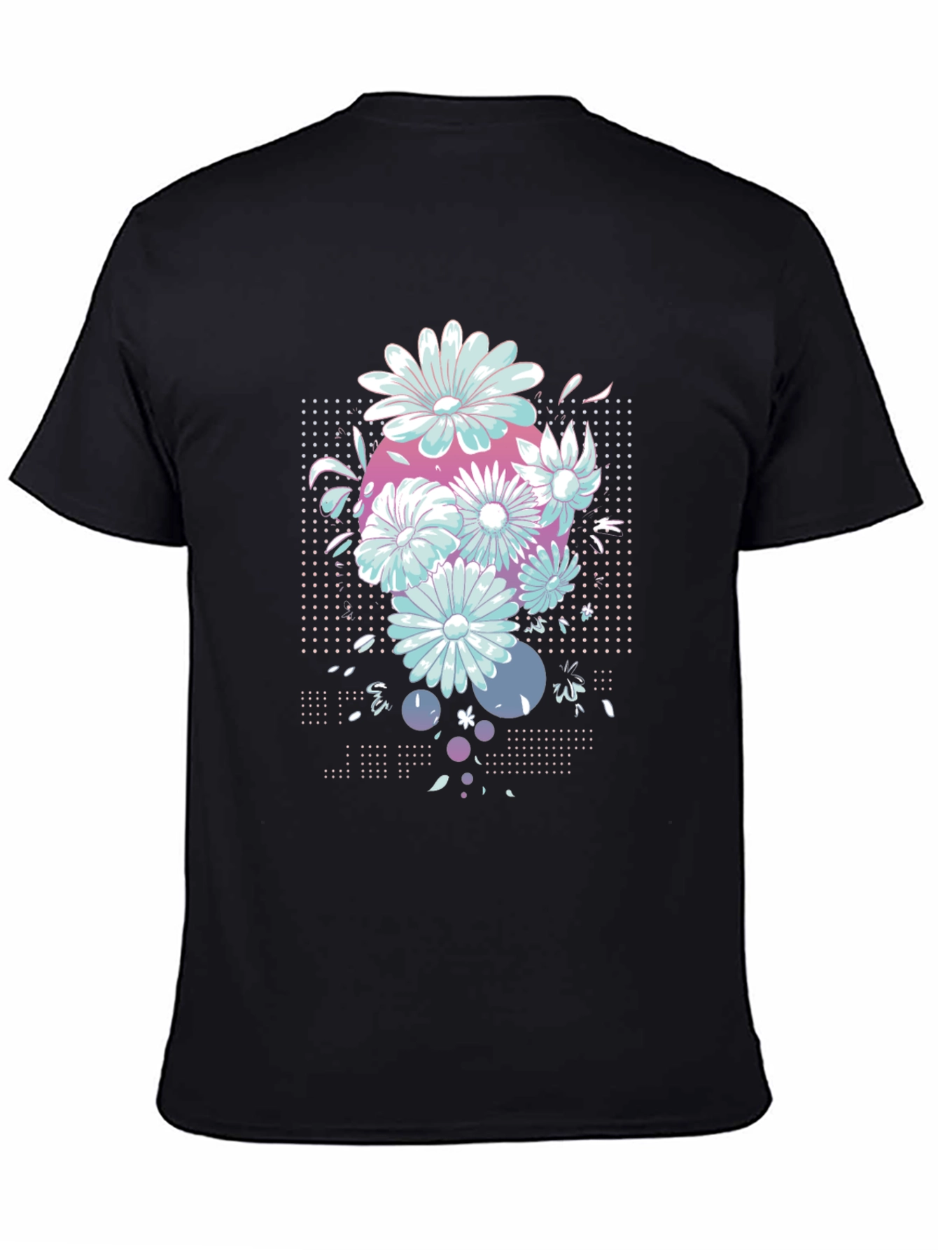 Floral Graphic Tee - Retro Style