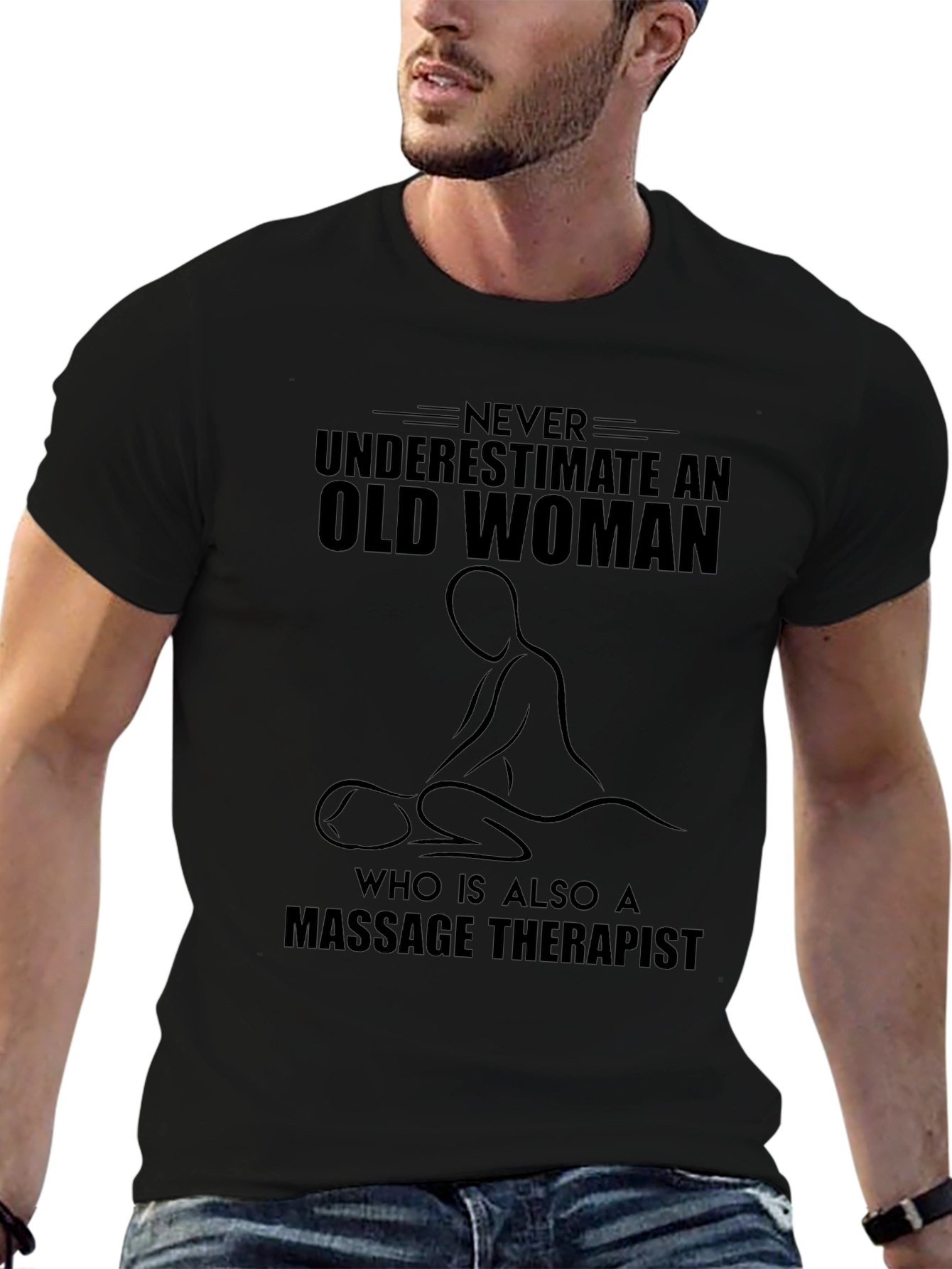 Massage Therapist Old Woman T-Shirt