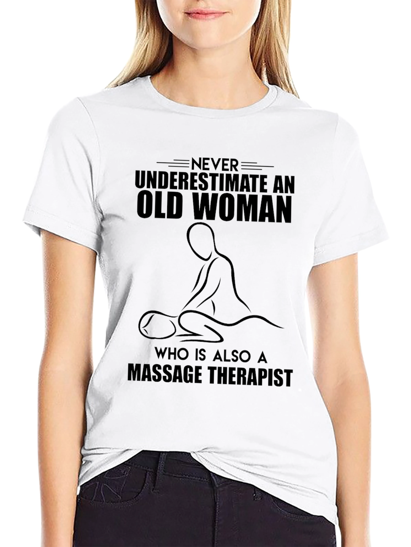Massage Therapist Old Woman T-Shirt