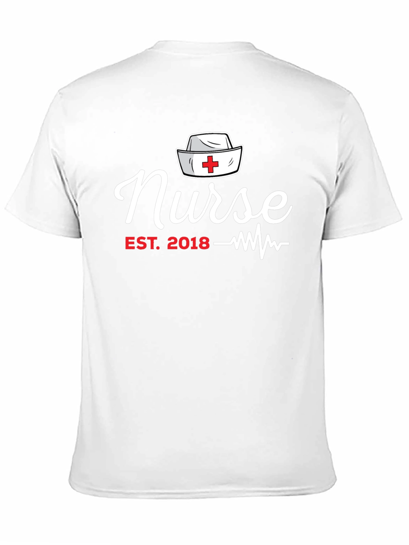 Nurse Est. 2018 Black Graphic T-Shirt