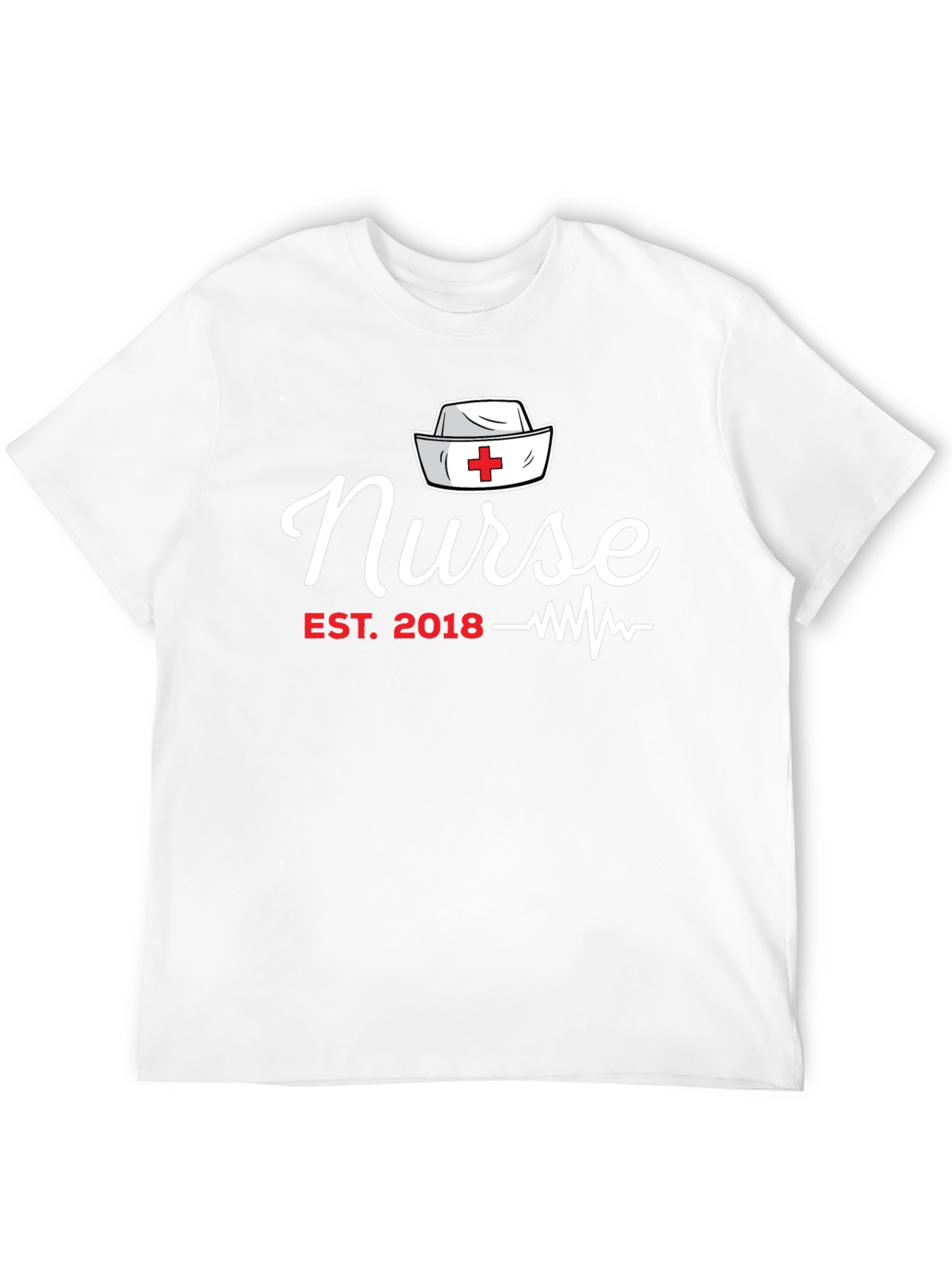 Nurse Est. 2018 Black Graphic T-Shirt