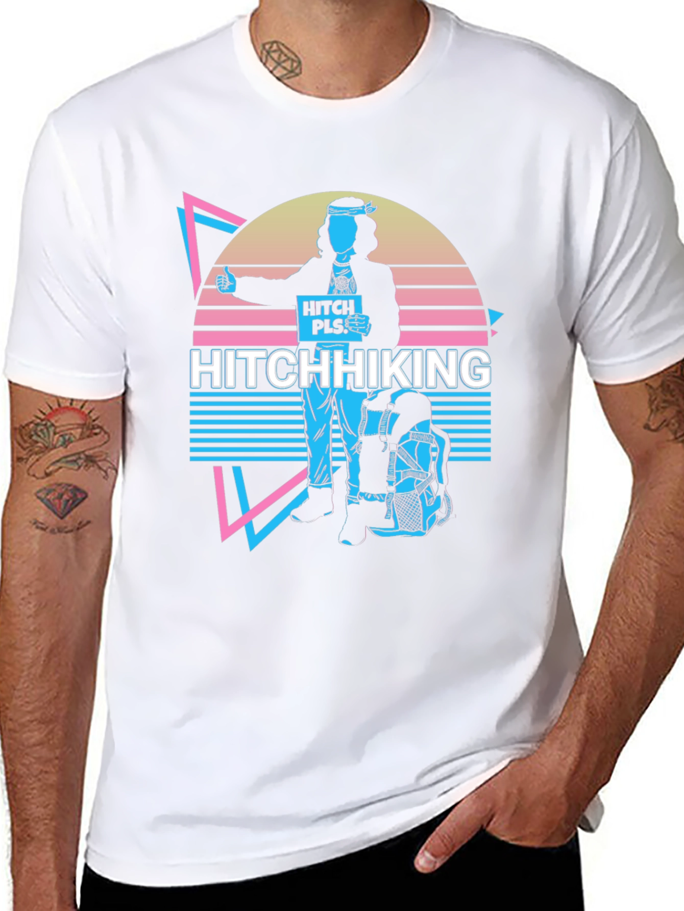 Hitchhiking Retro T-Shirt