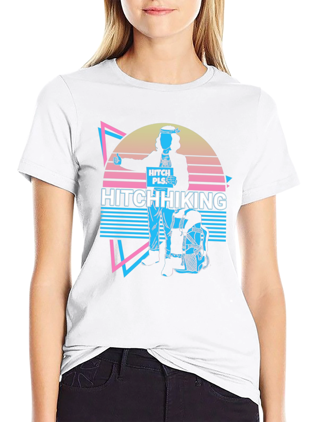 Hitchhiking Retro T-Shirt
