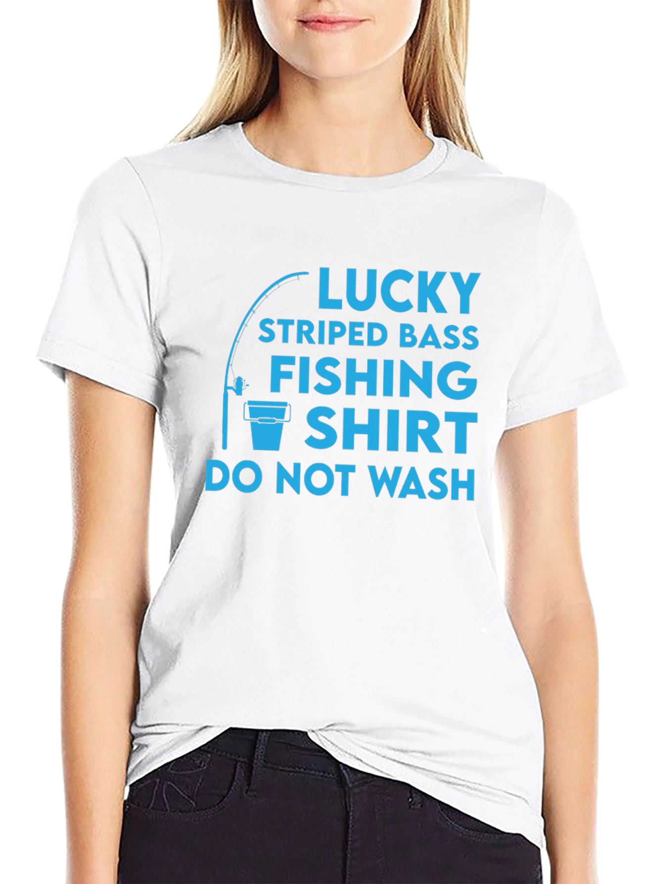Lucky Striped Bass Fishing Shirt - Funny Angler Tee