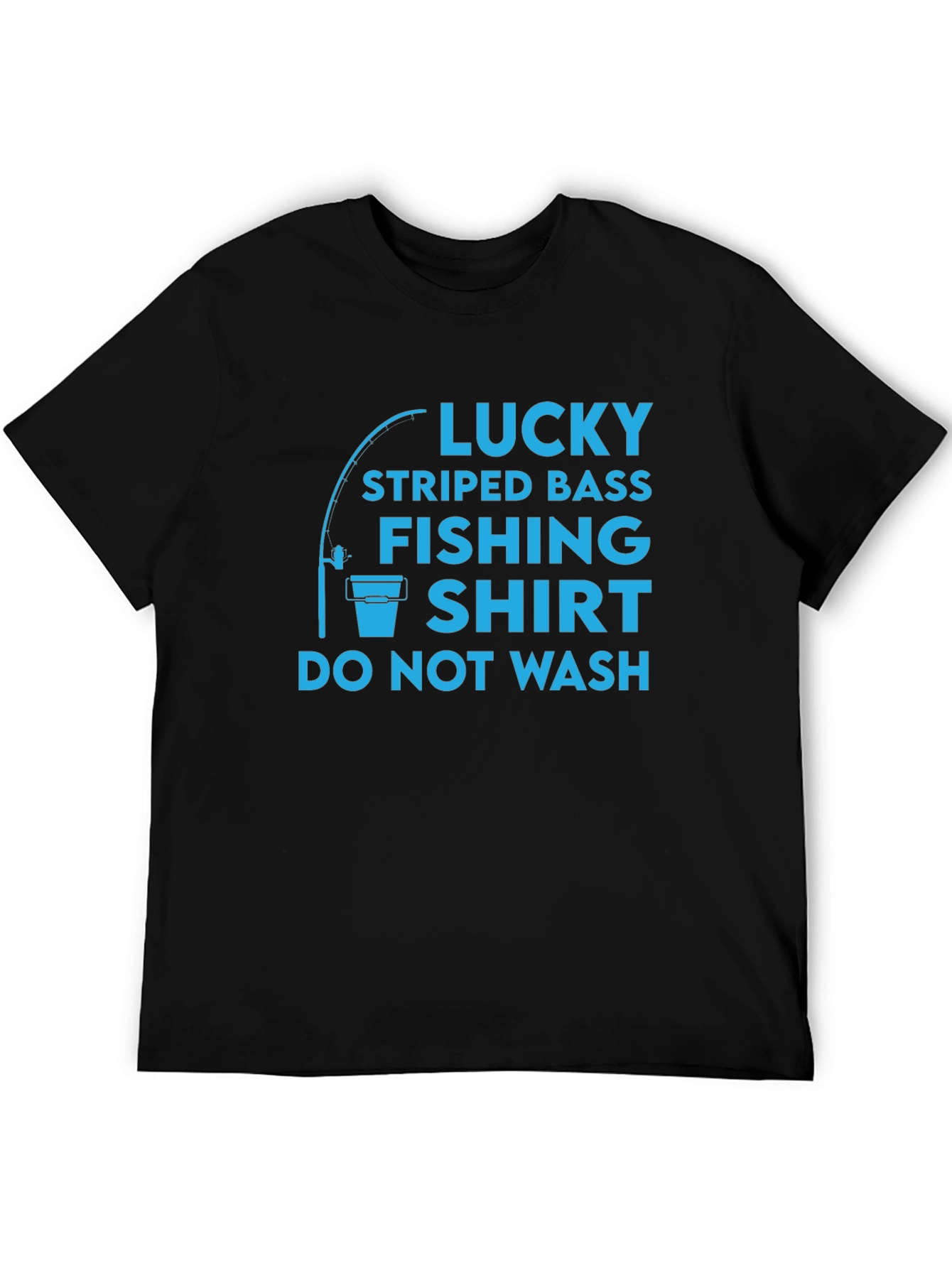 Lucky Striped Bass Fishing Shirt - Funny Angler Tee