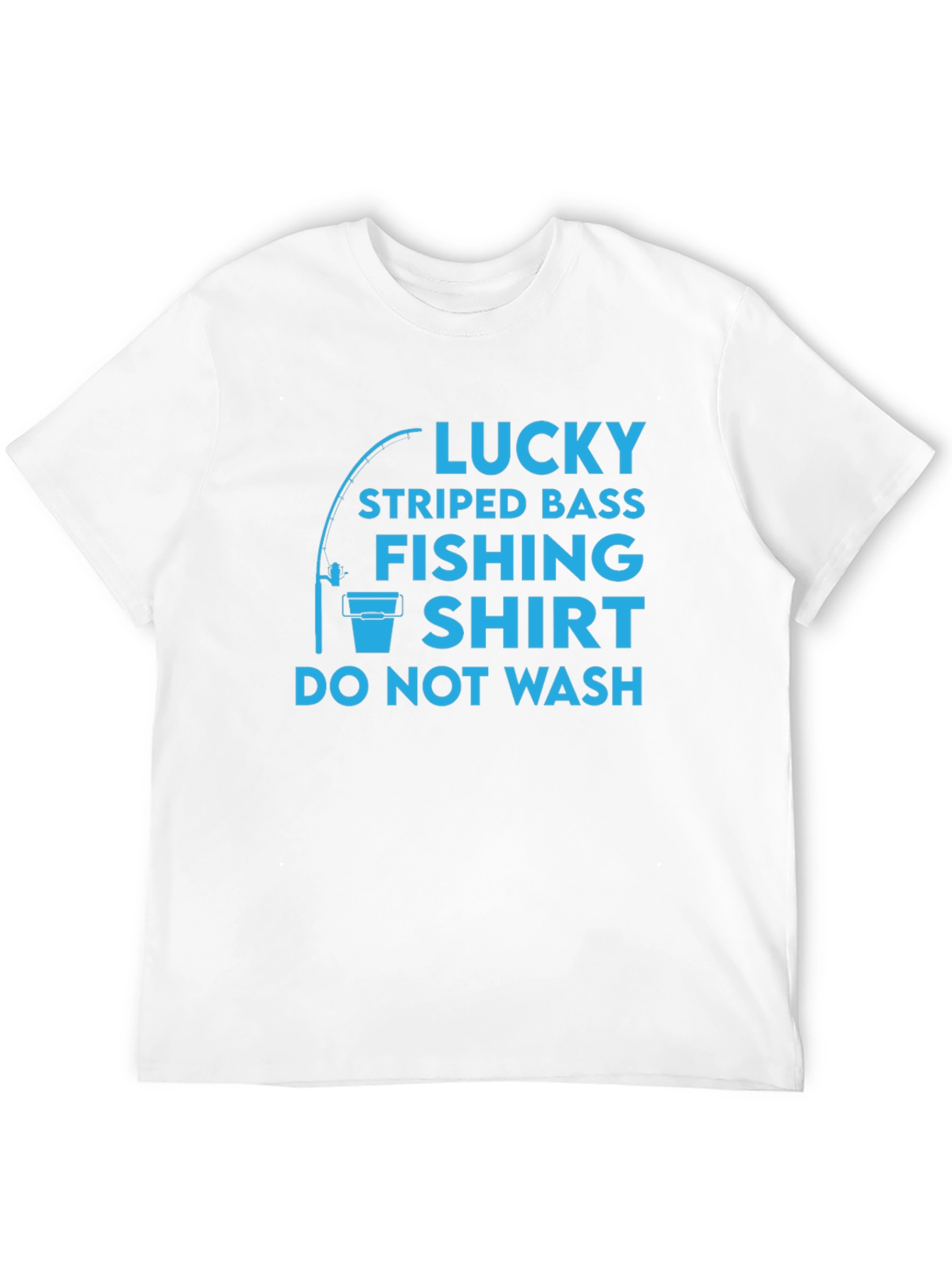 Lucky Striped Bass Fishing Shirt - Funny Angler Tee