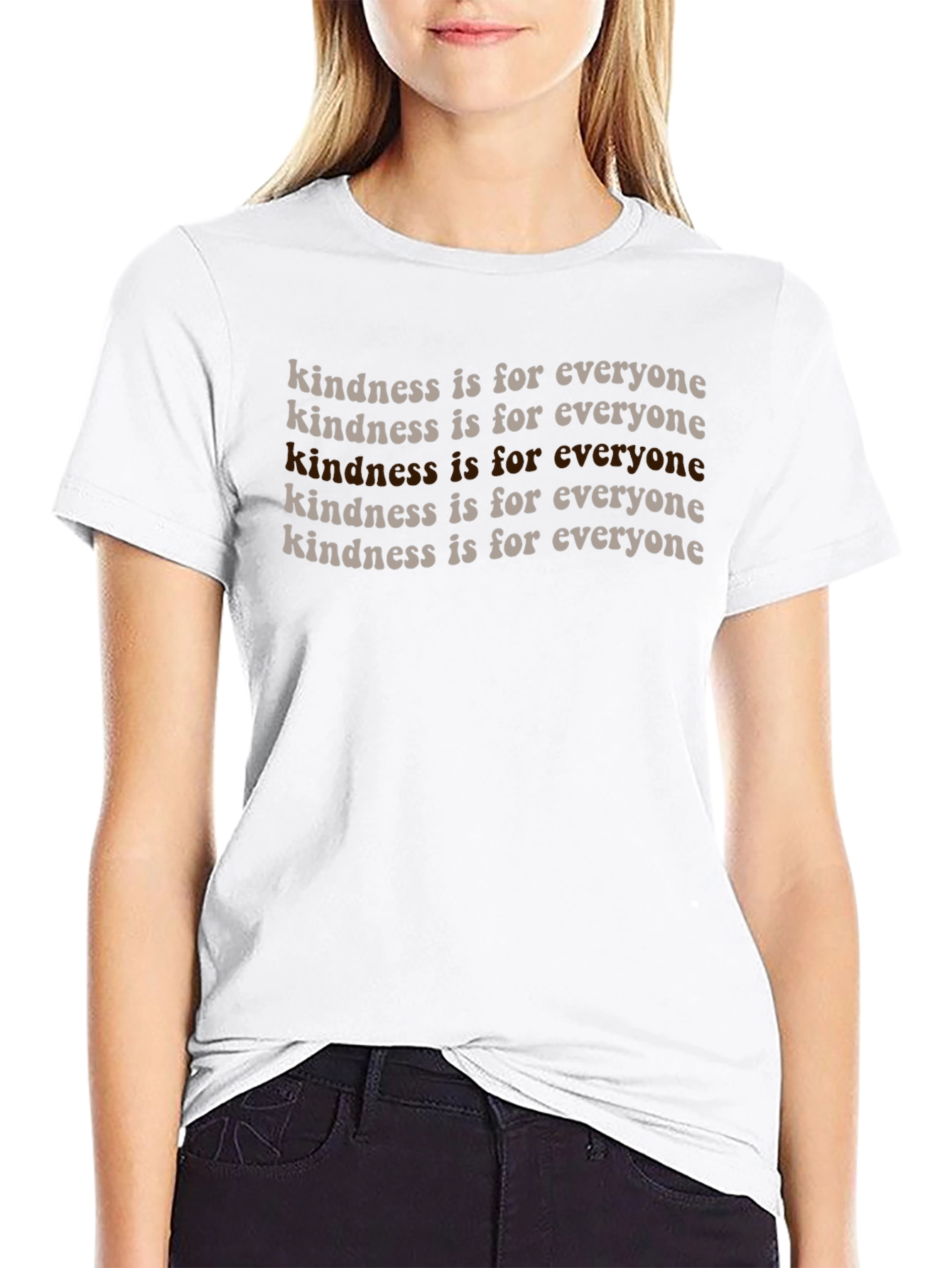 Kindness is for Everyone Graphic Tee - Black