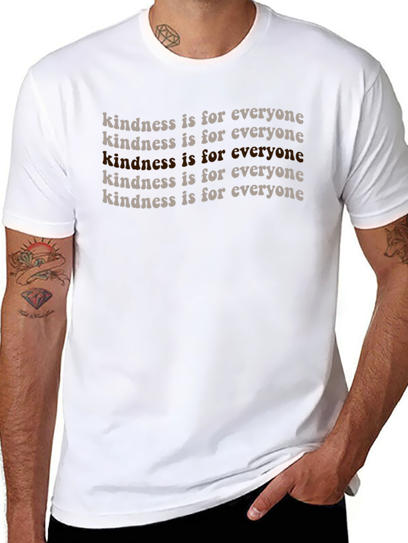 Kindness is for Everyone Graphic Tee - Black