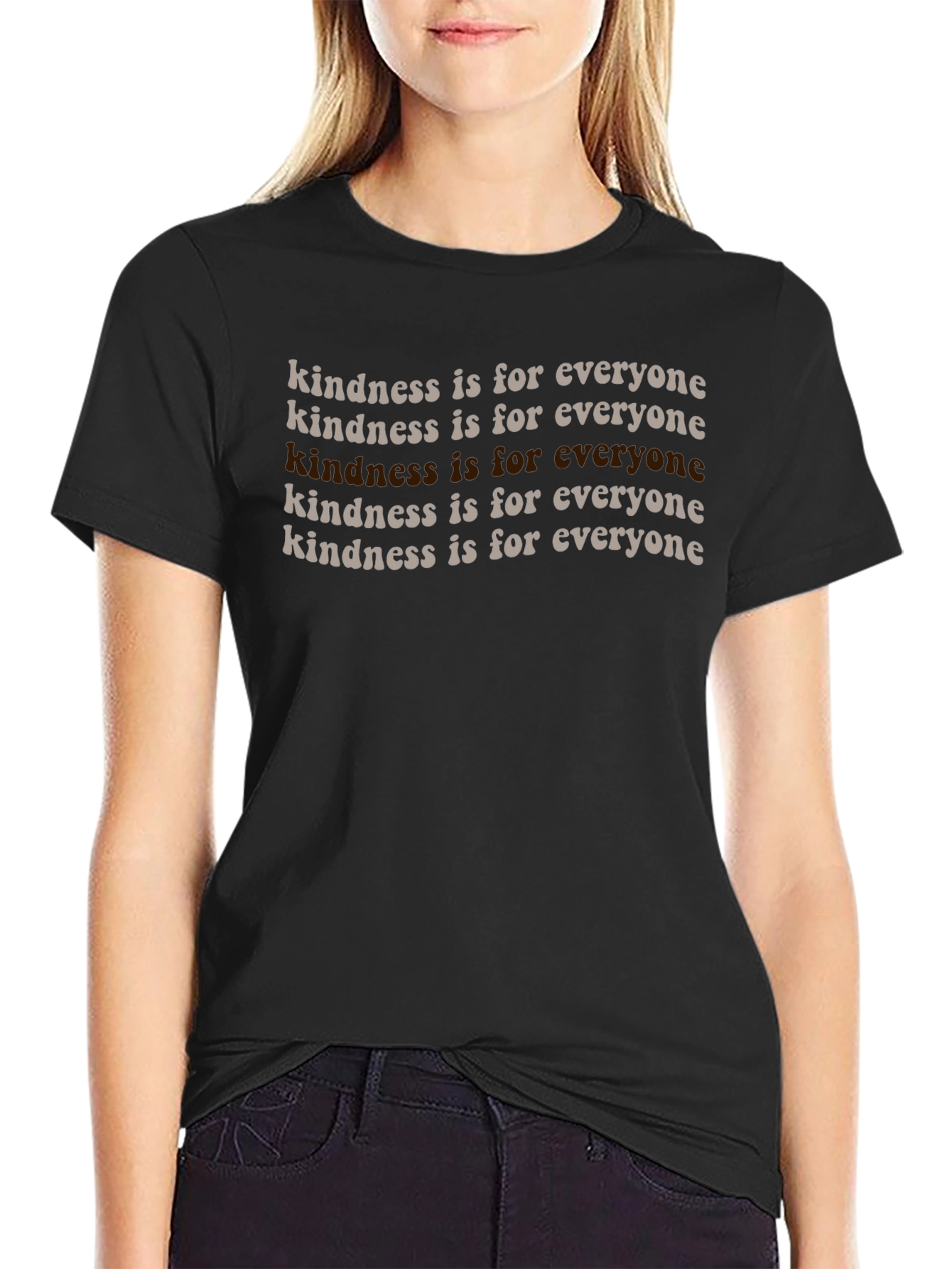 Kindness is for Everyone Graphic Tee - Black
