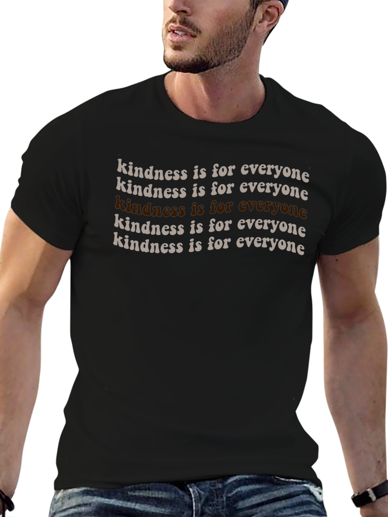 Kindness is for Everyone Graphic Tee - Black