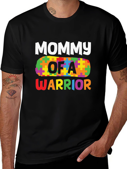 Mommy of a Warrior Autism Awareness T-Shirt