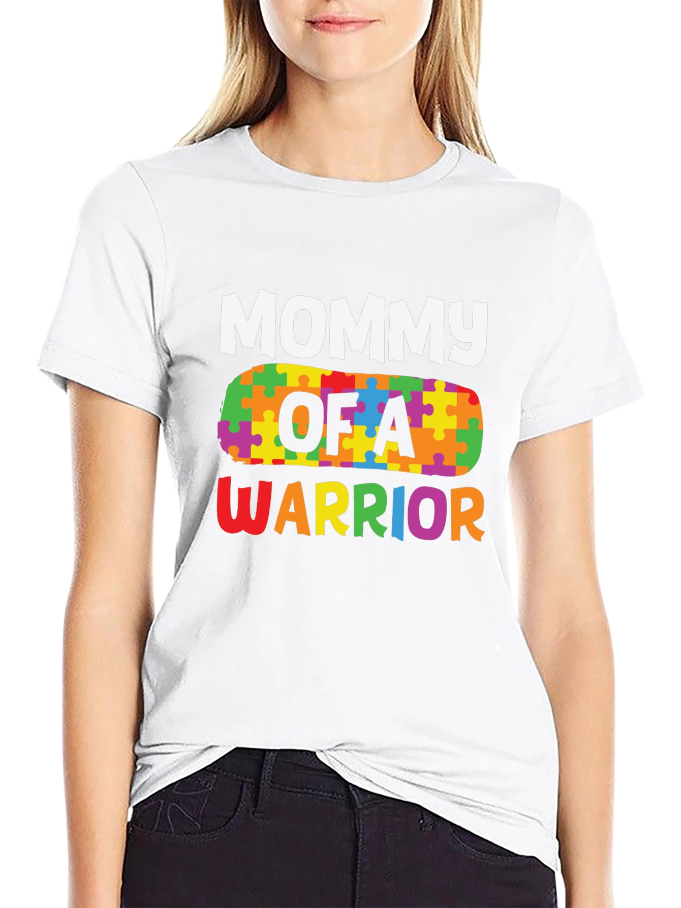 Mommy of a Warrior Autism Awareness T-Shirt