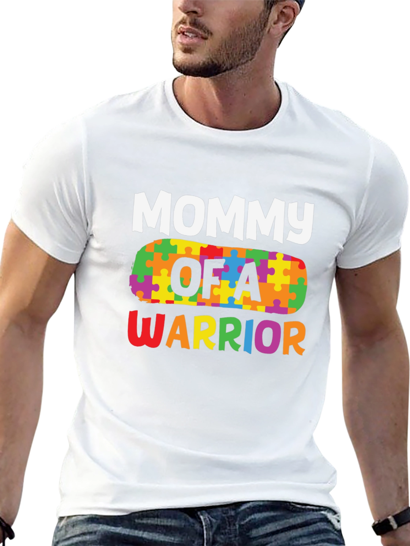 Mommy of a Warrior Autism Awareness T-Shirt