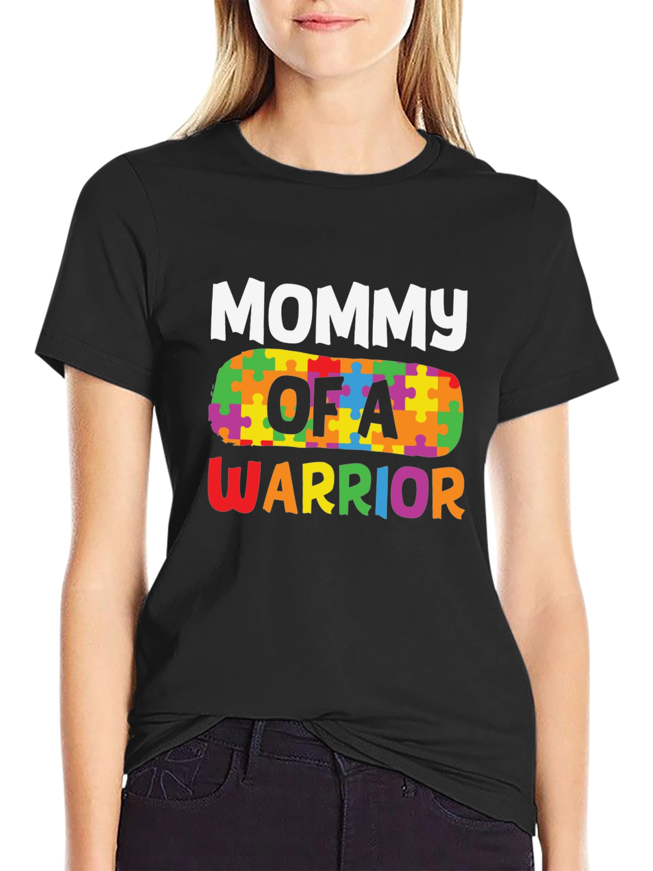 Mommy of a Warrior Autism Awareness T-Shirt