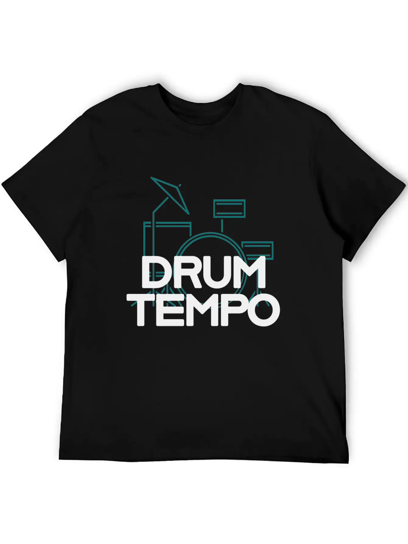 "DRUM TEMPO" Performance Design T-shirt Comfortable Minimalist Graphic Tee – Summer Style Essential