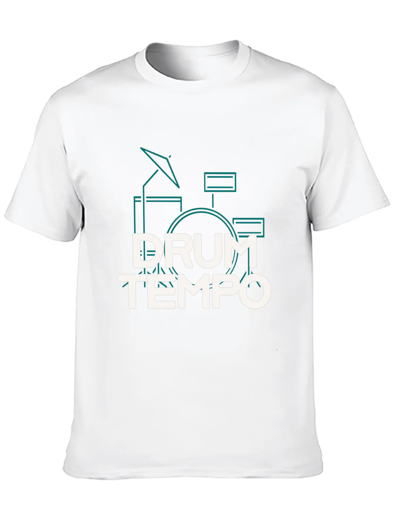 "DRUM TEMPO" Performance Design T-shirt Comfortable Minimalist Graphic Tee – Summer Style Essential