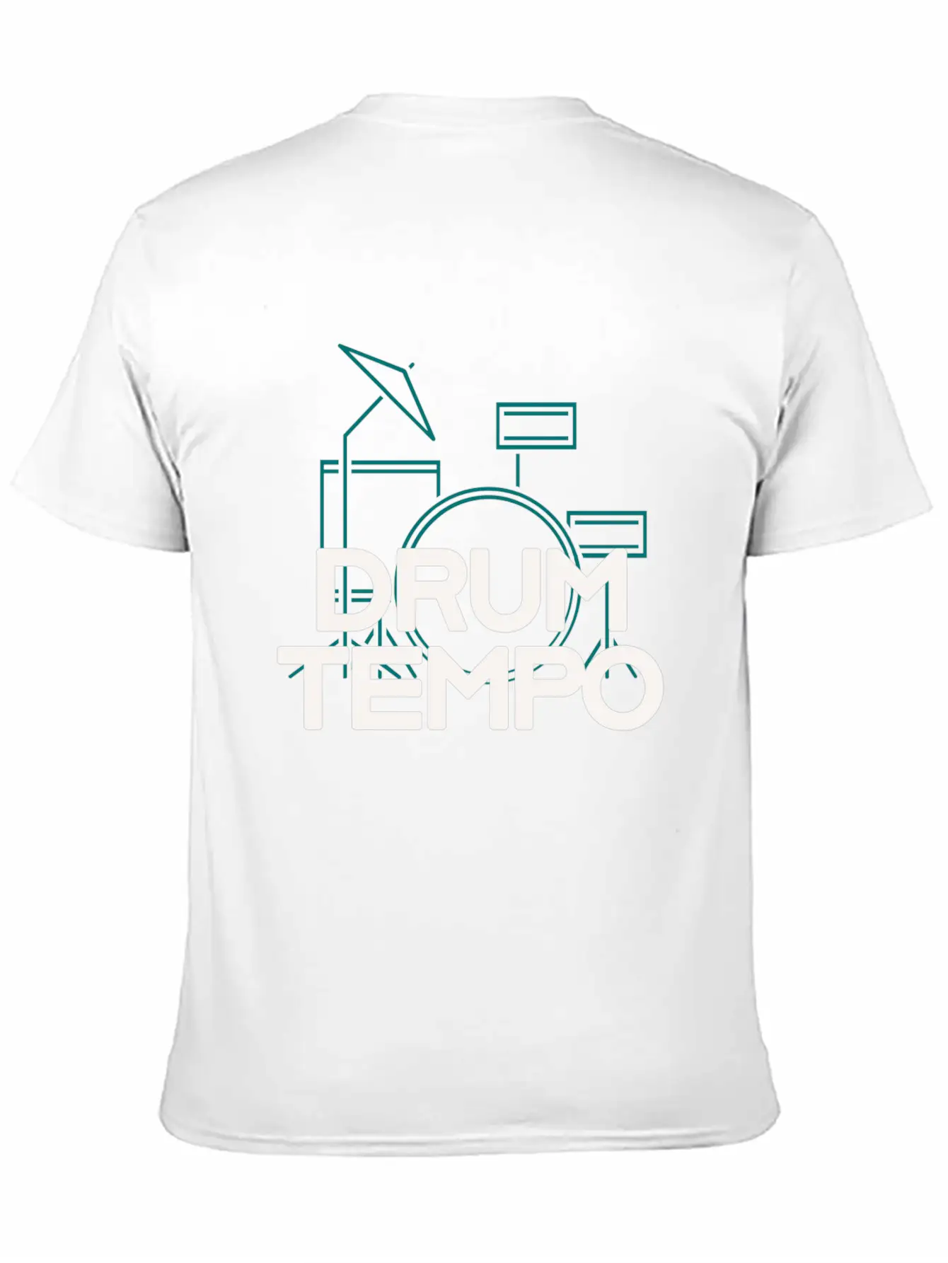 "DRUM TEMPO" Performance Design T-shirt Comfortable Minimalist Graphic Tee – Summer Style Essential