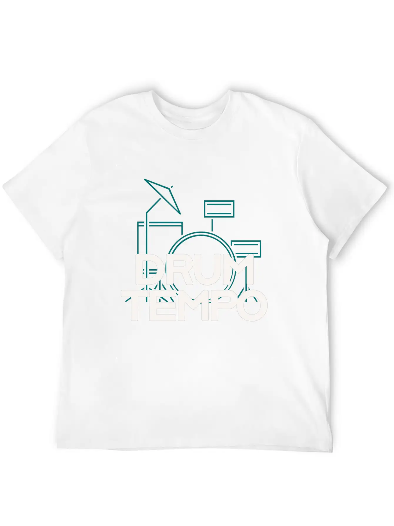 "DRUM TEMPO" Performance Design T-shirt Comfortable Minimalist Graphic Tee – Summer Style Essential