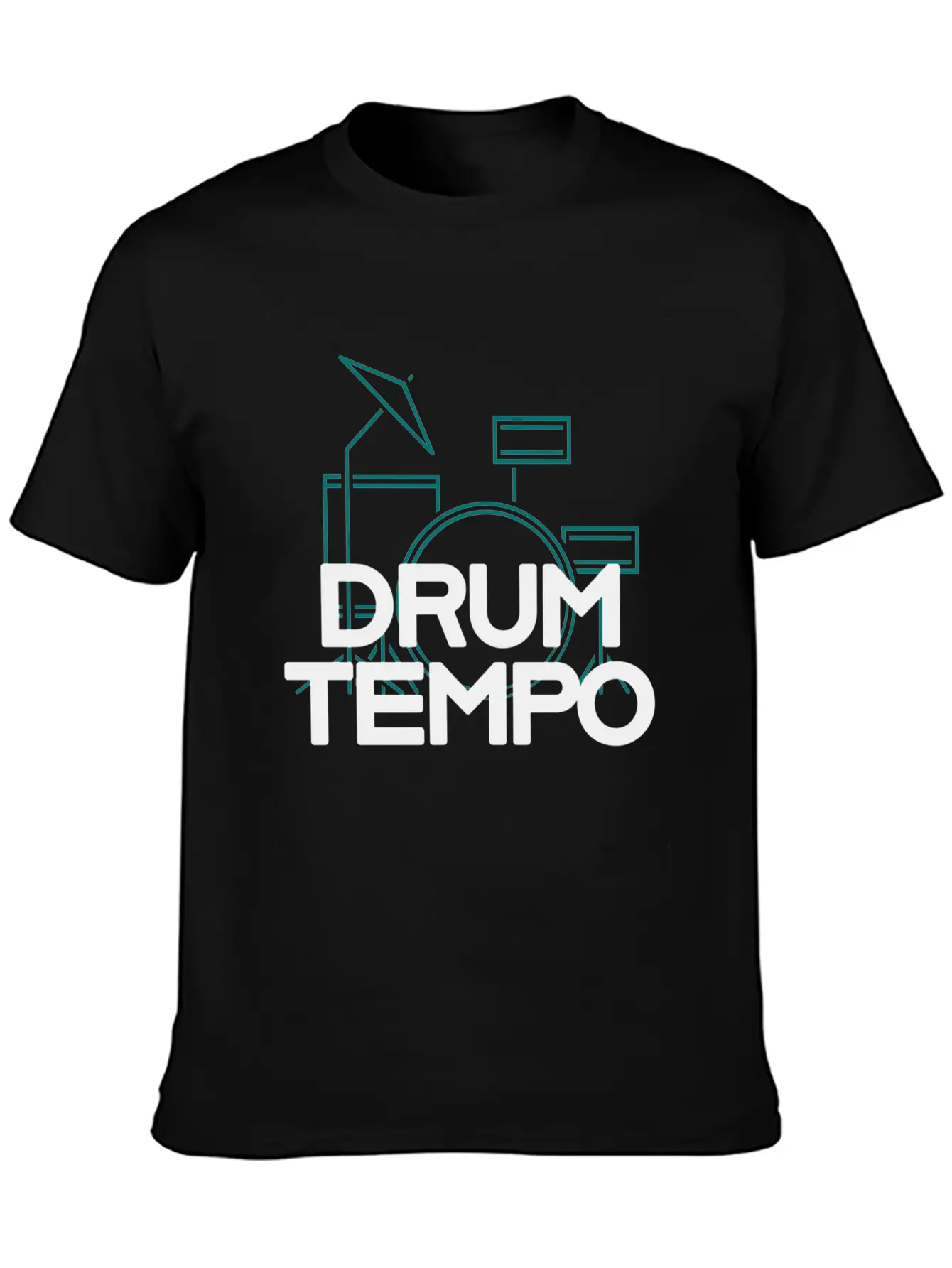 "DRUM TEMPO" Performance Design T-shirt Comfortable Minimalist Graphic Tee – Summer Style Essential