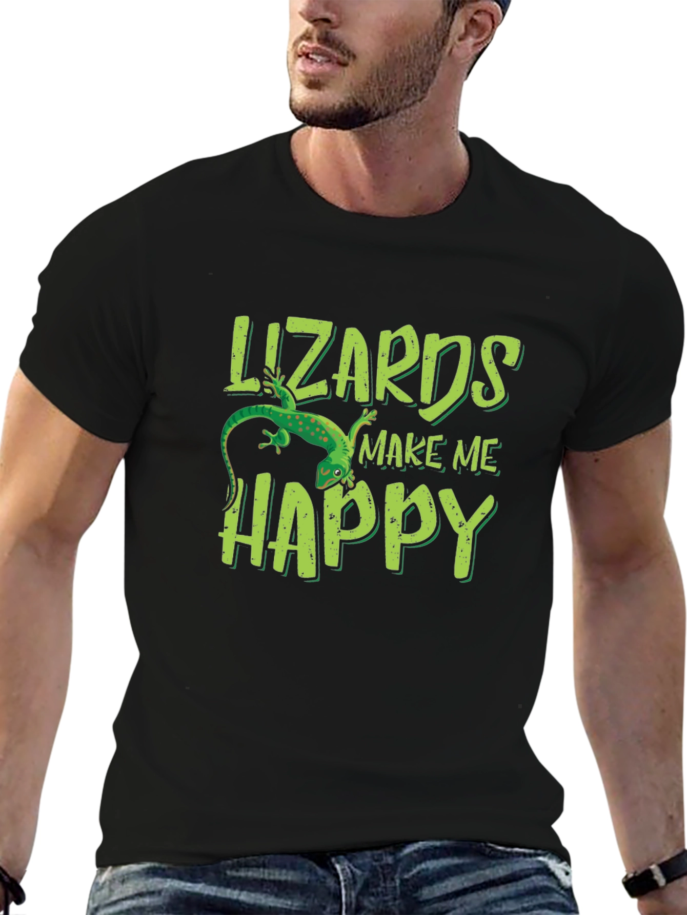 Lizards Make Me Happy Graphic Tee