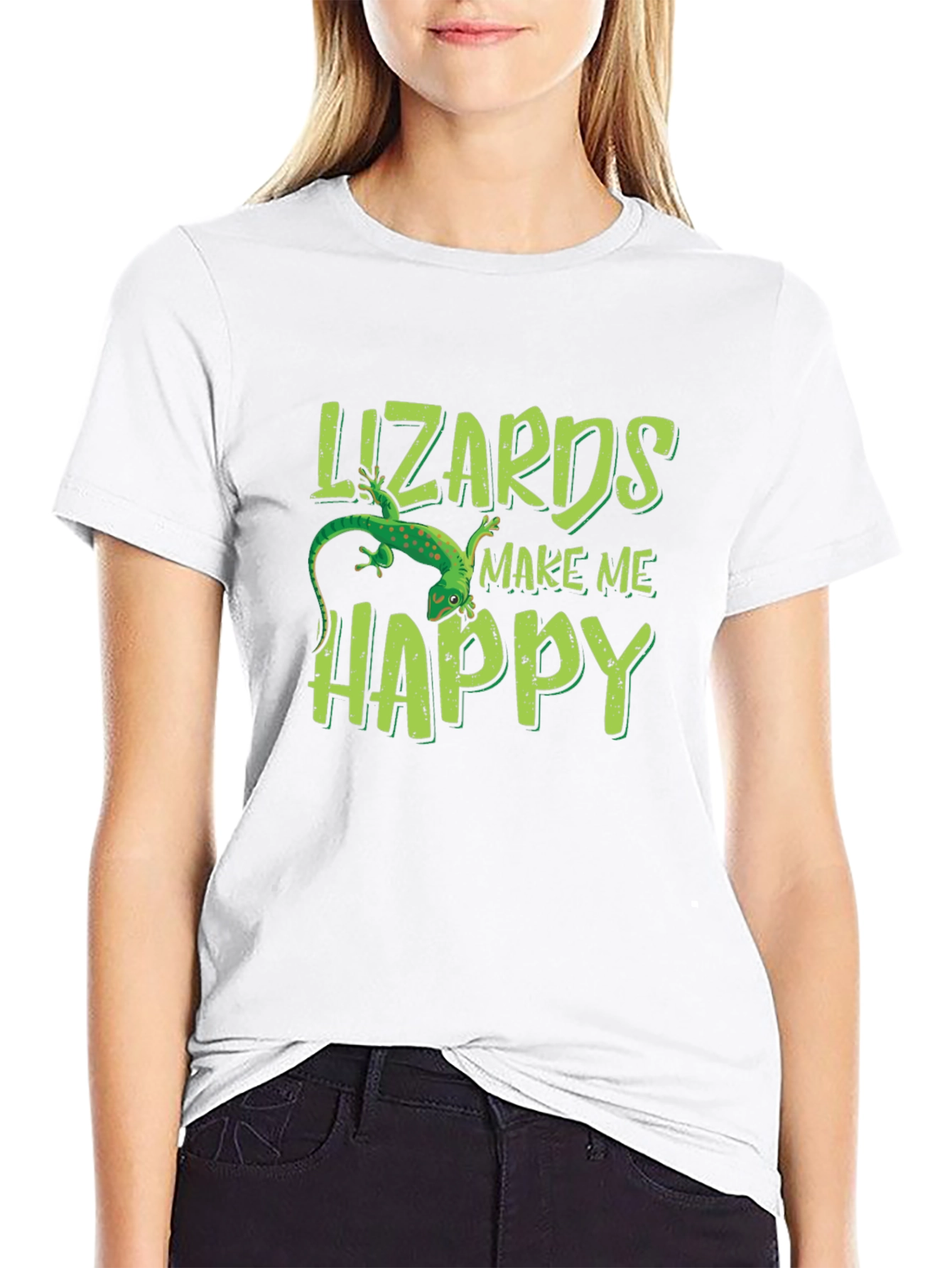 Lizards Make Me Happy Graphic Tee