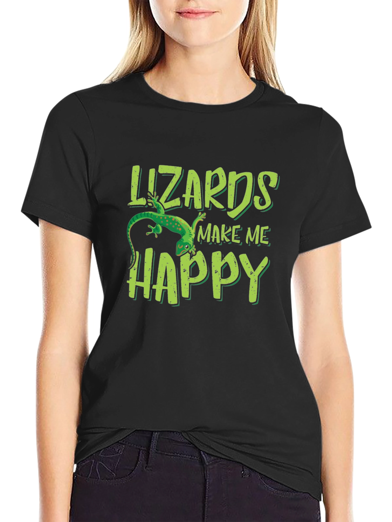 Lizards Make Me Happy Graphic Tee