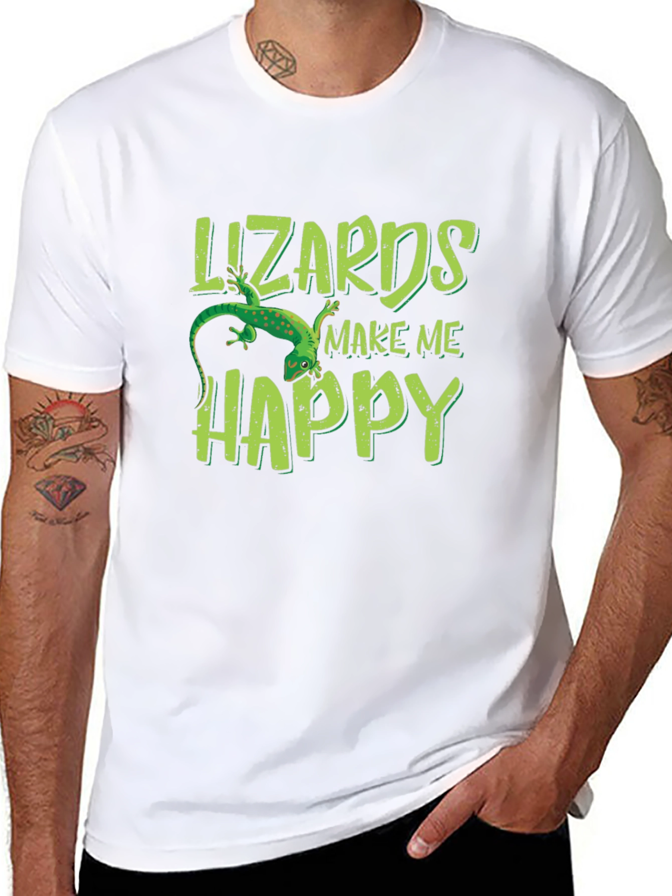 Lizards Make Me Happy Graphic Tee