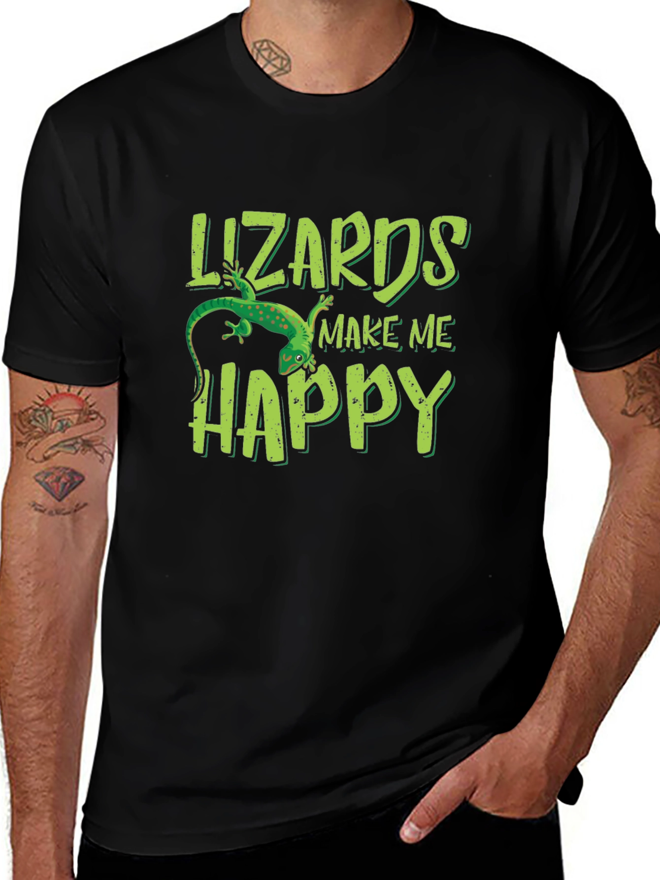 Lizards Make Me Happy Graphic Tee