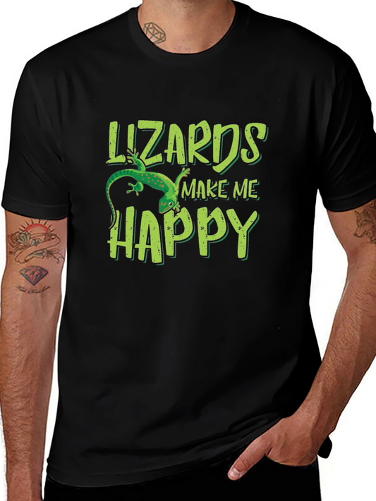 Lizards Make Me Happy Graphic Tee