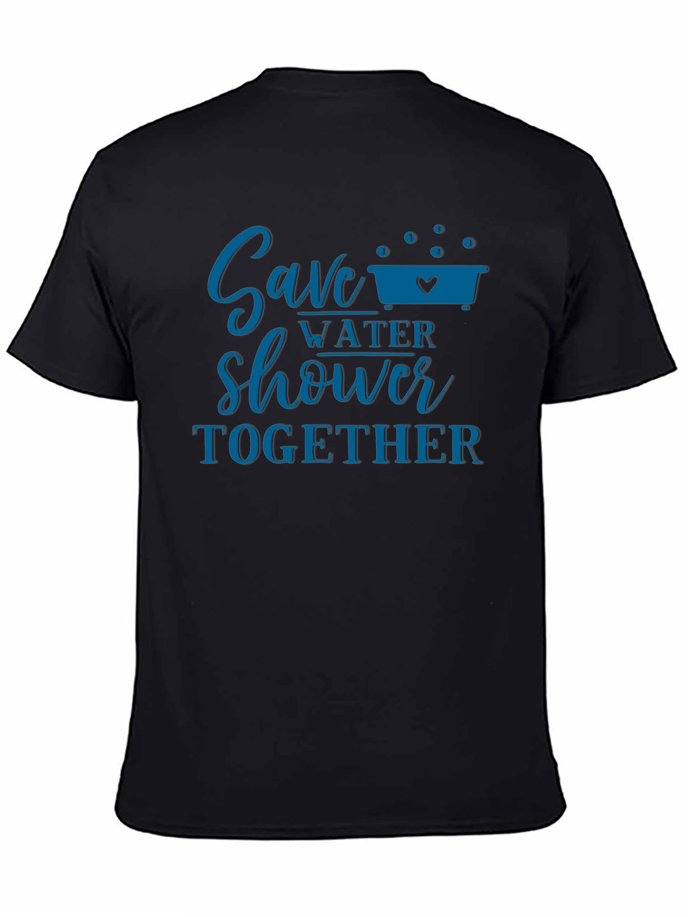 Save Water Shower Together Black Tee