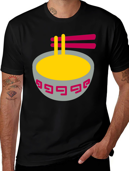 Ramen Bowl Graphic T-Shirt - Foodie Fashion