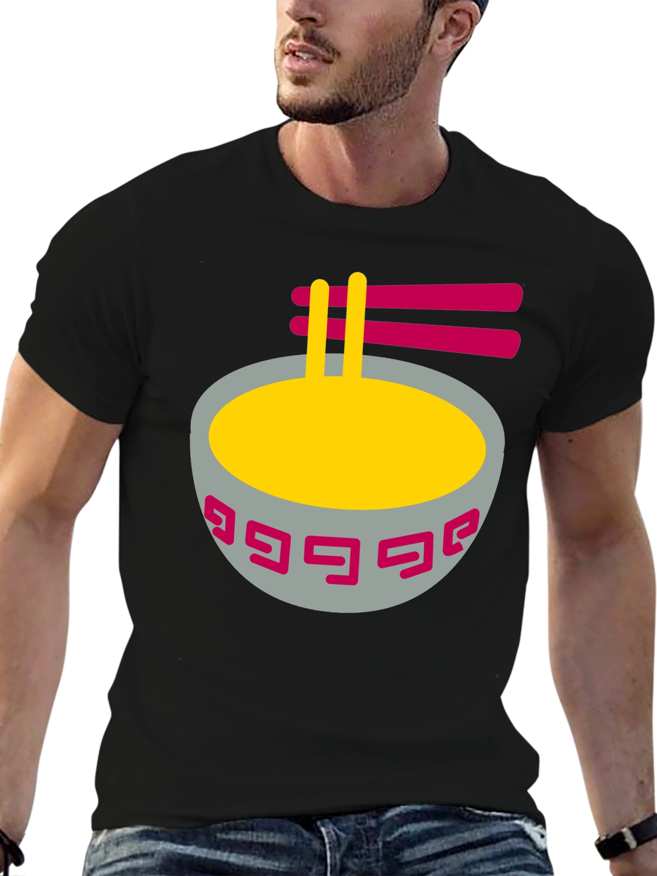 Ramen Bowl Graphic T-Shirt - Foodie Fashion