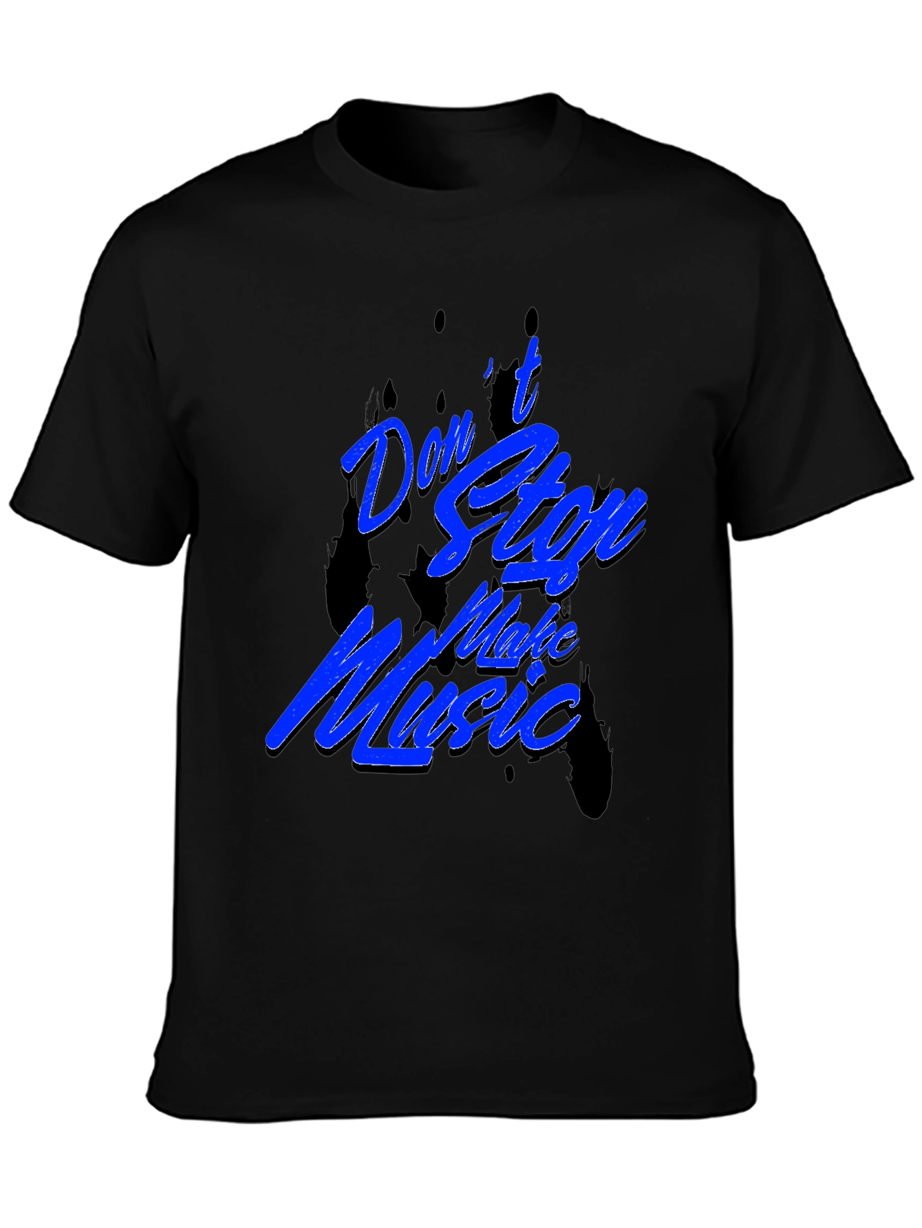 Dont Stop Make Music Black T-Shirt
