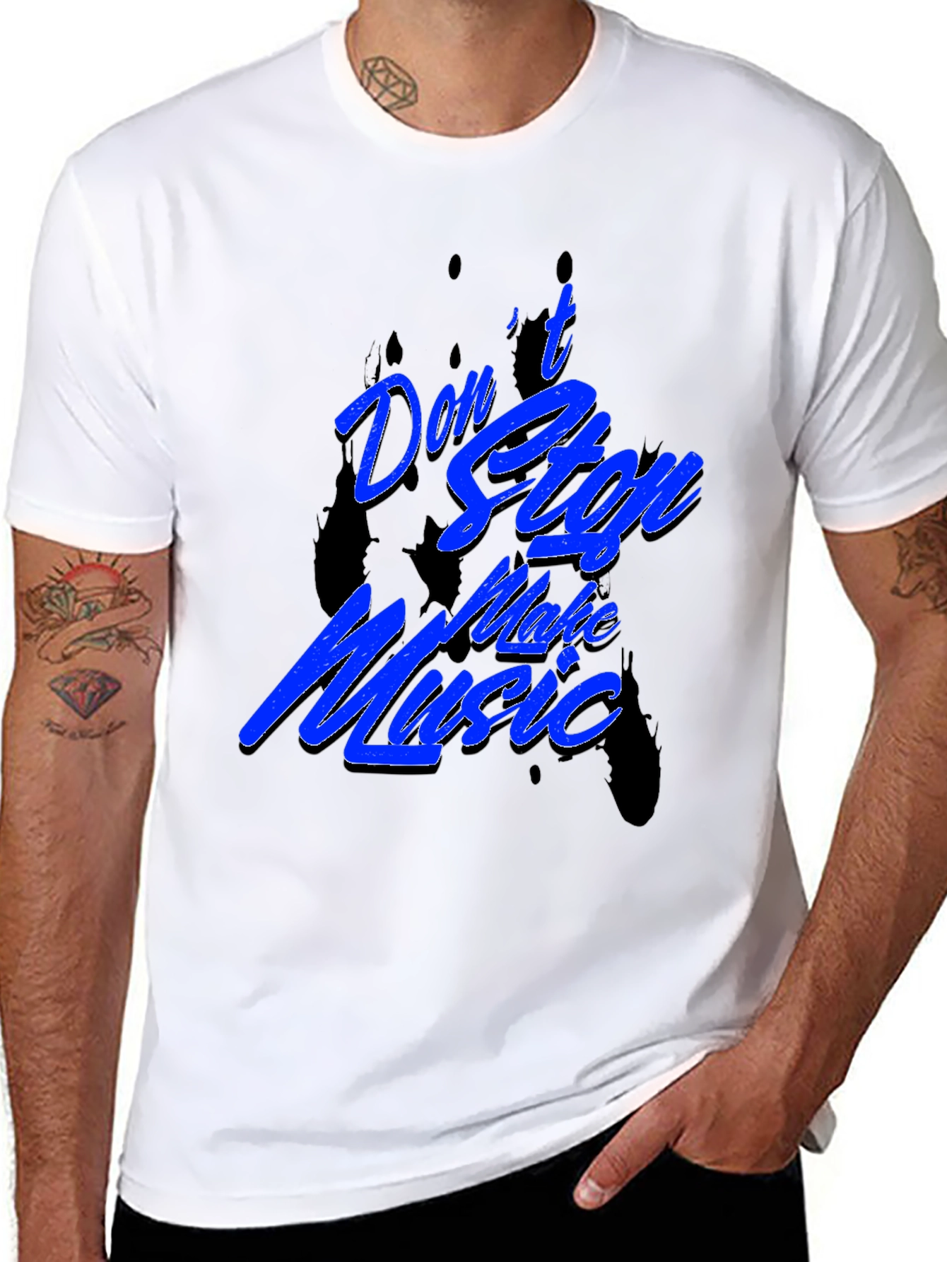 Dont Stop Make Music Black T-Shirt