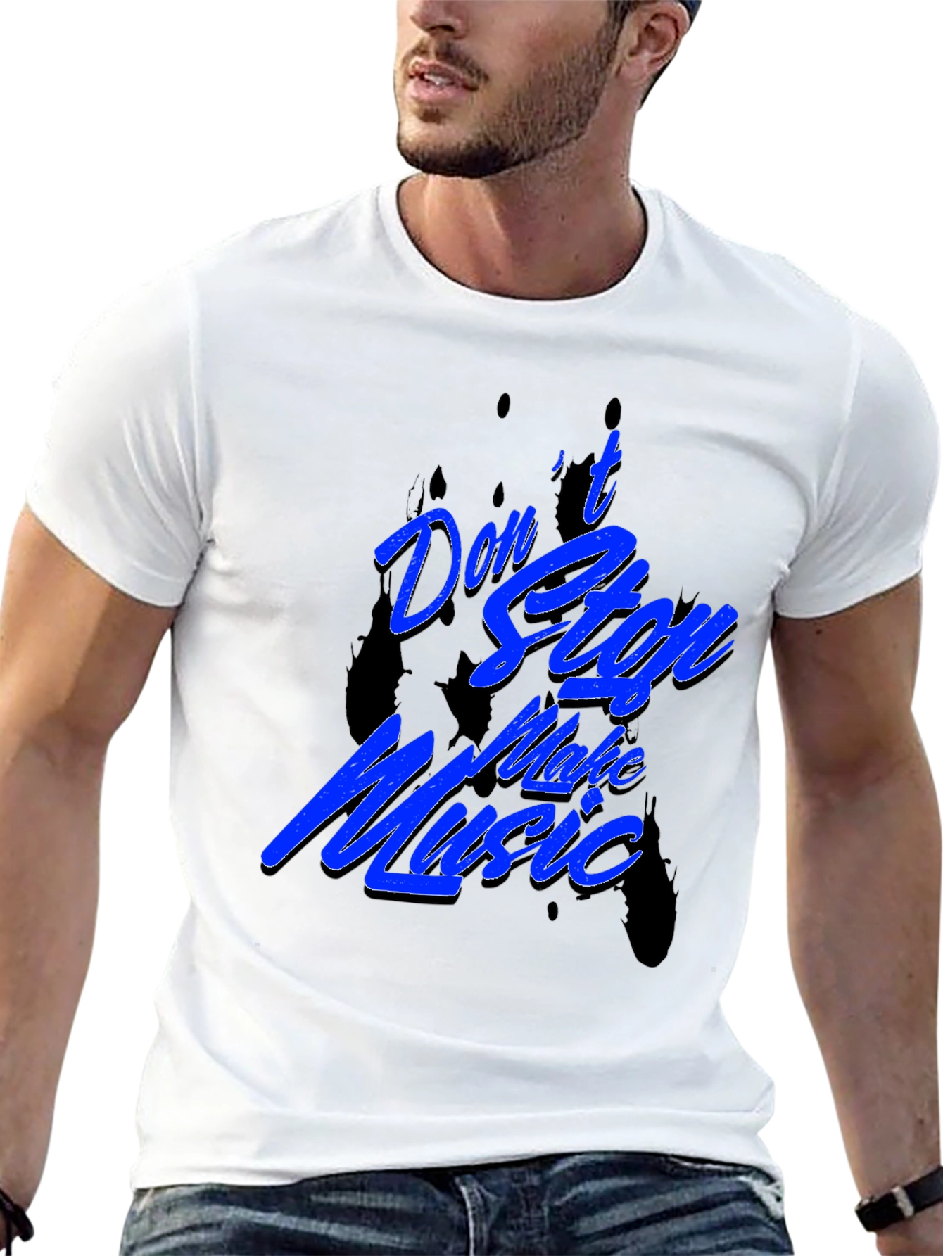 Dont Stop Make Music Black T-Shirt