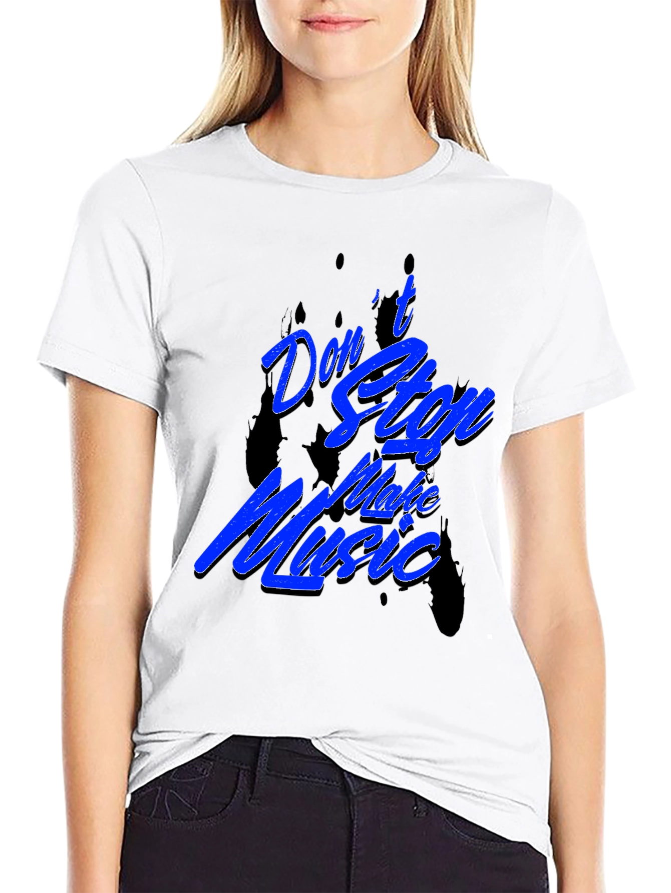 Dont Stop Make Music Black T-Shirt