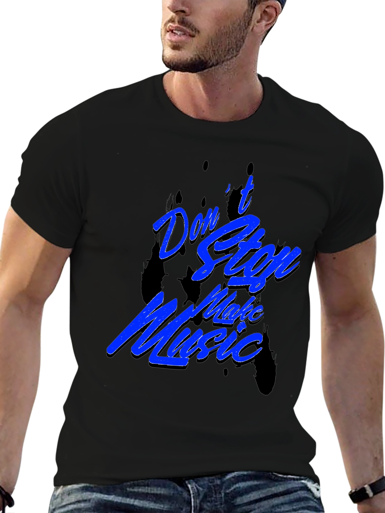 Dont Stop Make Music Black T-Shirt
