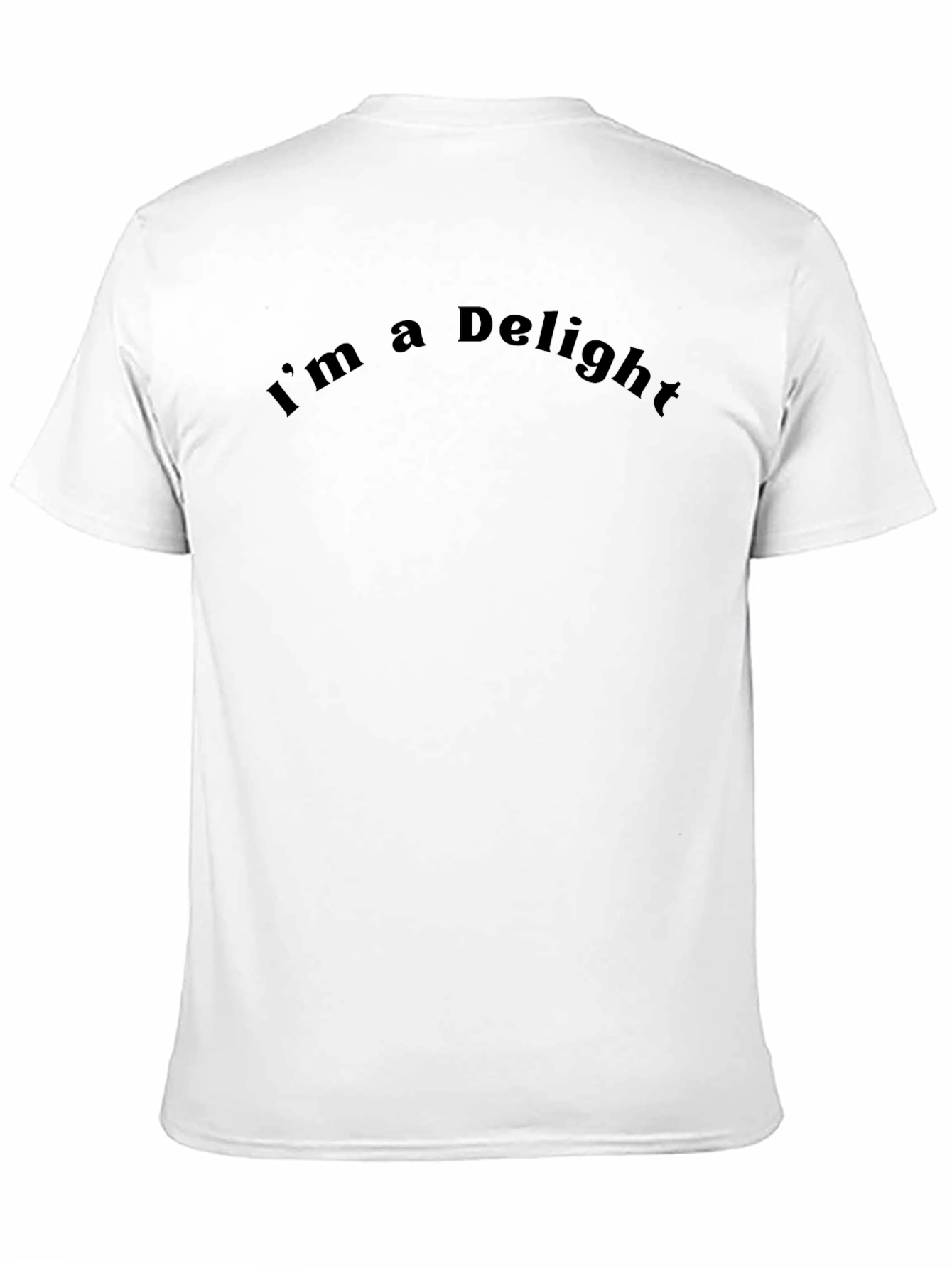 Im a Delight Black Tee - Soft Comfort