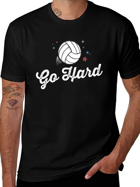 Go Hard Volleyball Graphic Tee