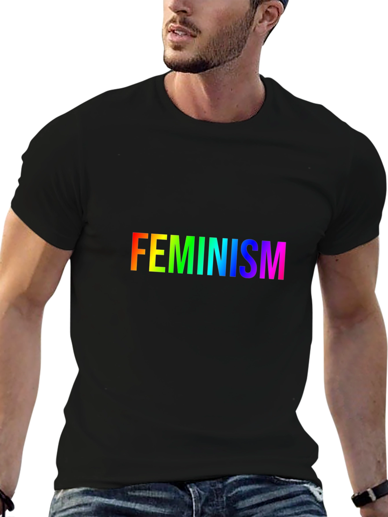 Rainbow Feminism T-Shirt - Soft Cotton Blend Tee