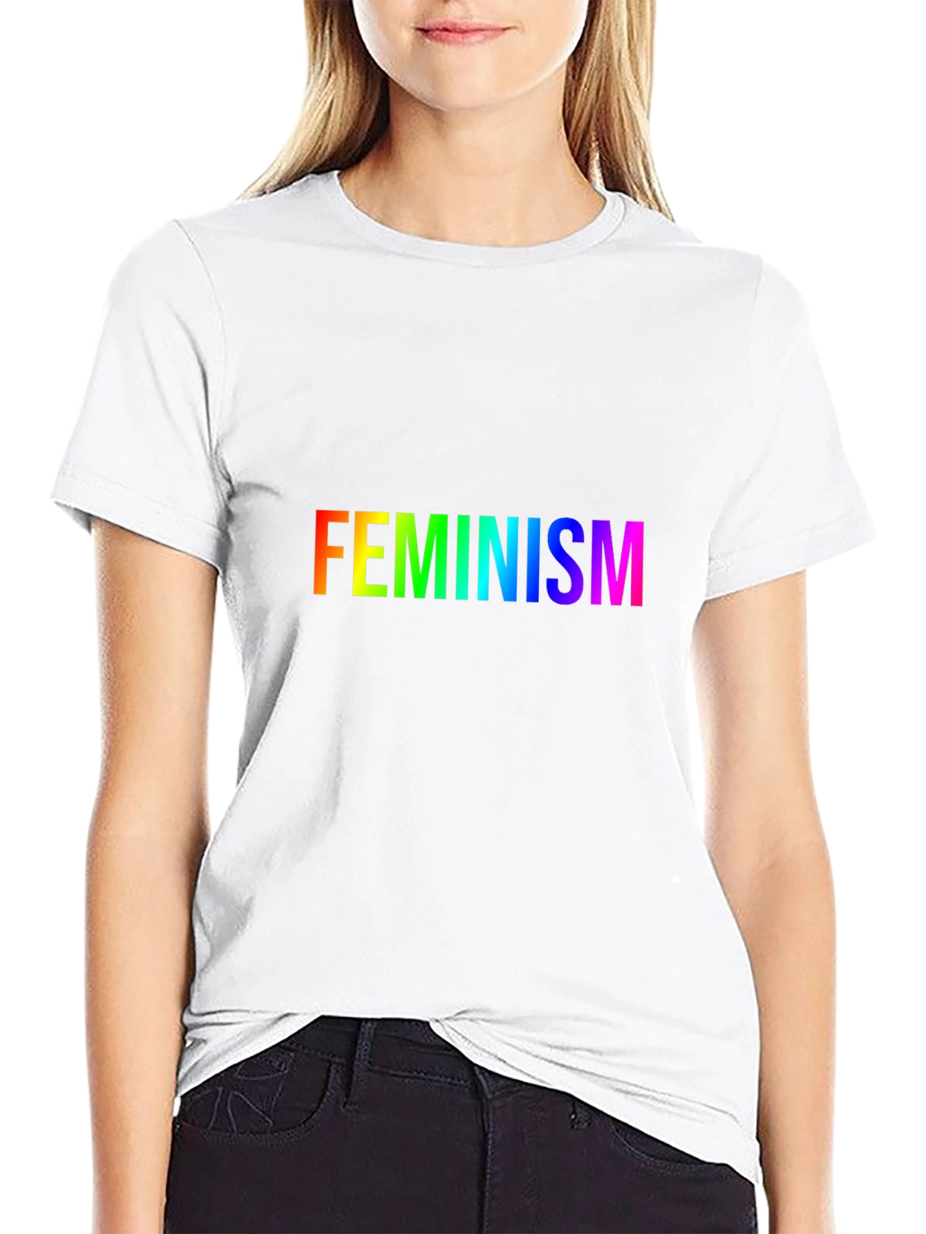 Rainbow Feminism T-Shirt - Soft Cotton Blend Tee