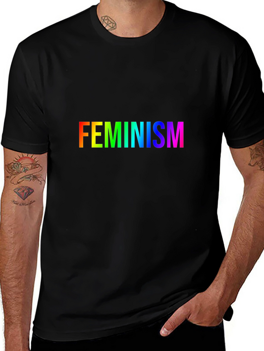 Rainbow Feminism T-Shirt - Soft Cotton Blend Tee