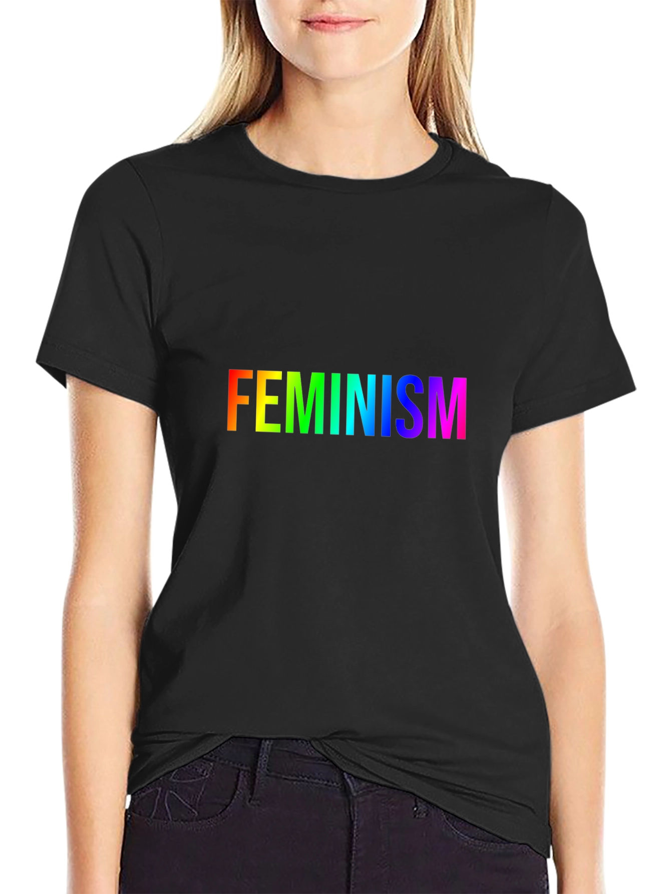 Rainbow Feminism T-Shirt - Soft Cotton Blend Tee